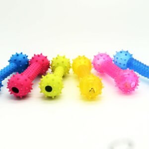 dog toys with barbed dumbbells